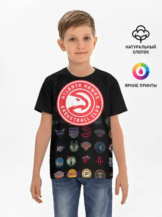 Детская базовая футболка / Atlanta Hawks