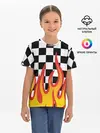 Детская базовая футболка / ОГОНЬ / УЗОР / PATTERN