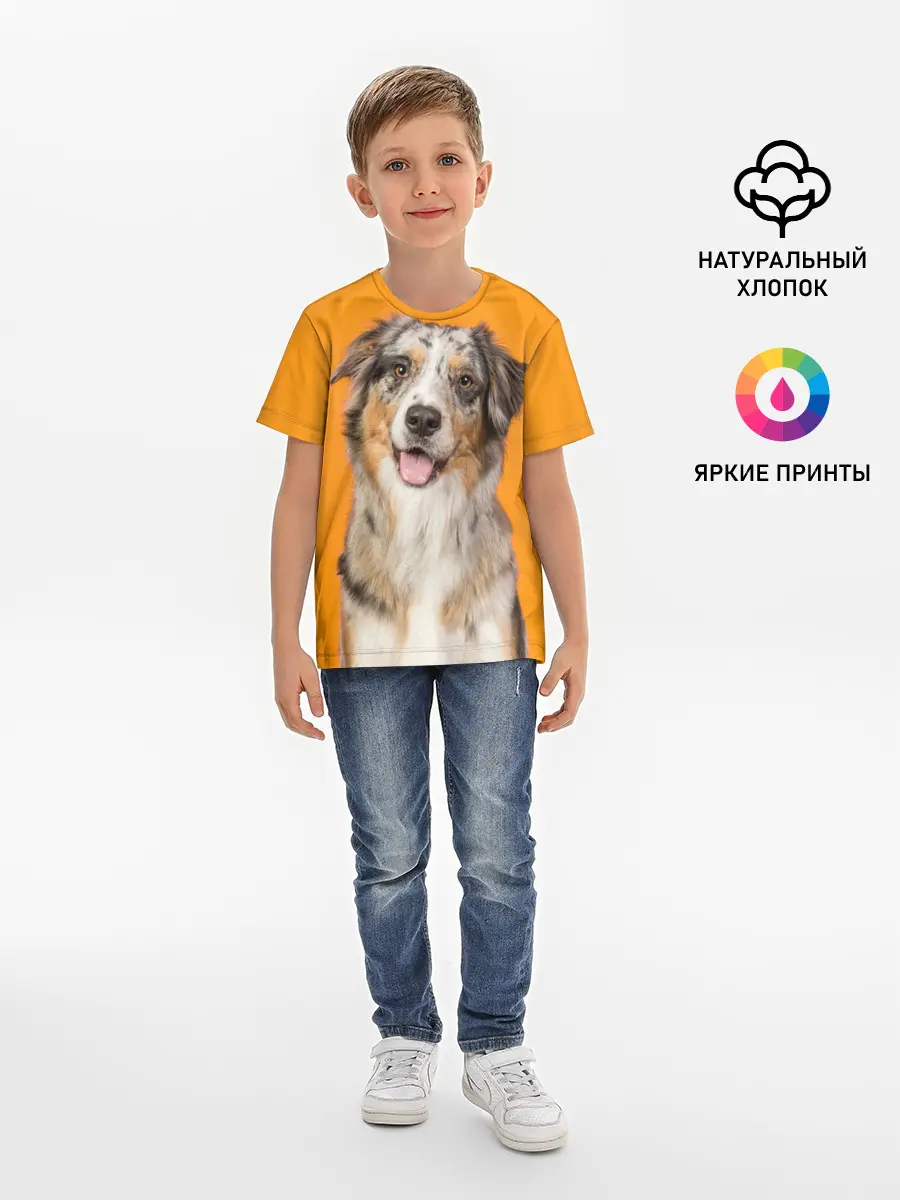 Детская базовая футболка / Австралийская овчарка