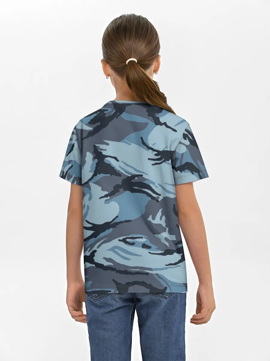 Детская базовая футболка / Камуфляж Полиции