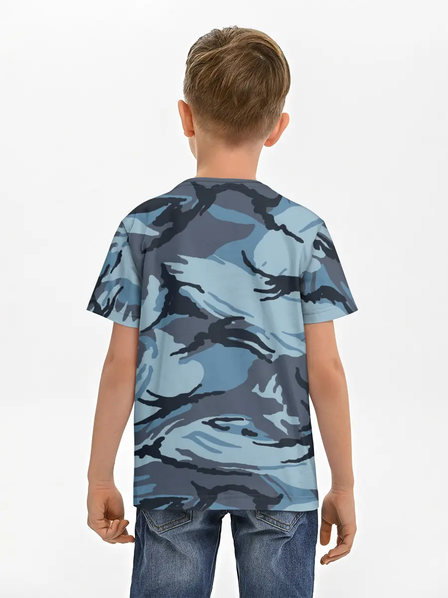 Детская базовая футболка / Камуфляж Полиции