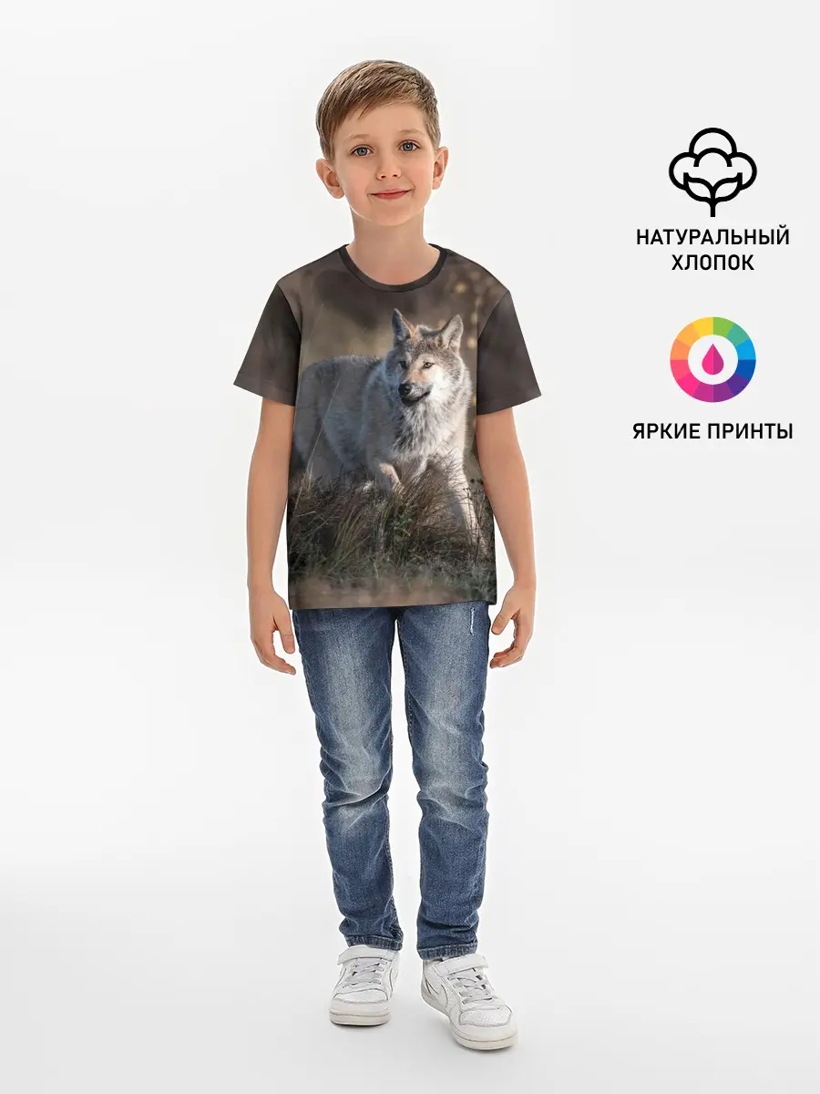 Детская базовая футболка / WOLF