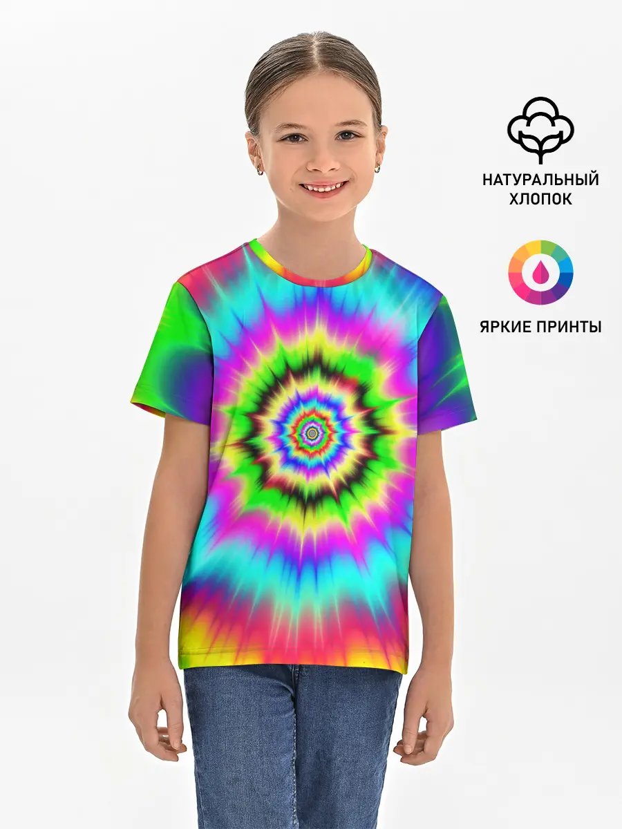 Детская базовая футболка / ОПТИЧЕСКИЙ УЗОР