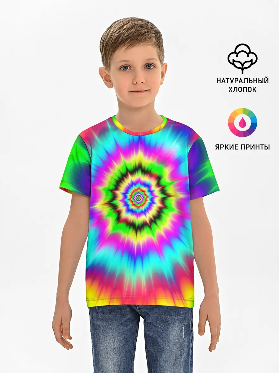 Детская базовая футболка / ОПТИЧЕСКИЙ УЗОР