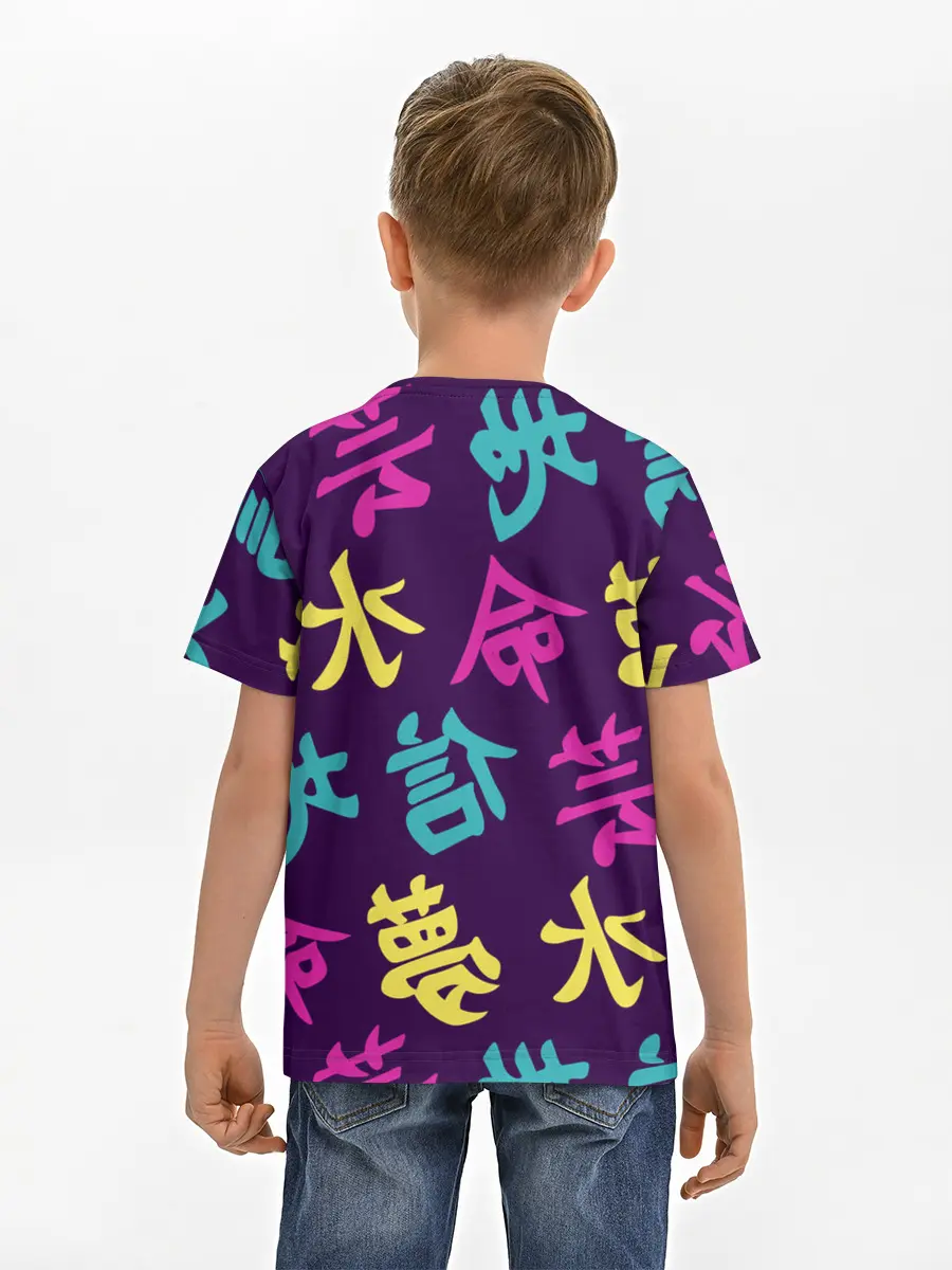 Детская базовая футболка / Japanese pattern