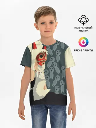 Детская базовая футболка / Принцесса Мононоке