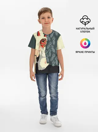 Детская базовая футболка / Принцесса Мононоке
