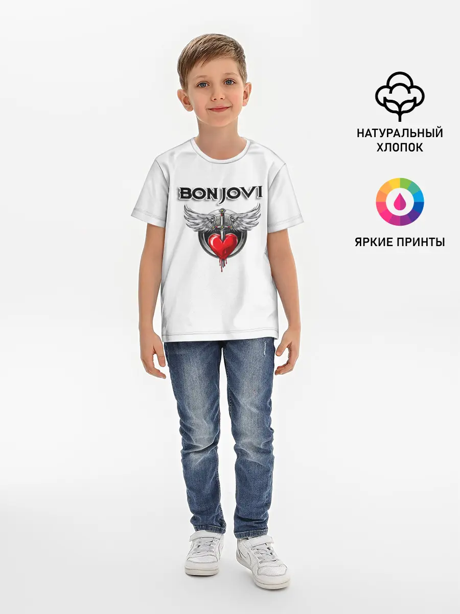 Детская базовая футболка / Bon Jovi