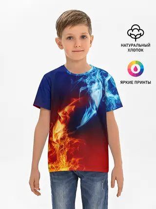 Детская базовая футболка / БИТВА ОГНЕЙ