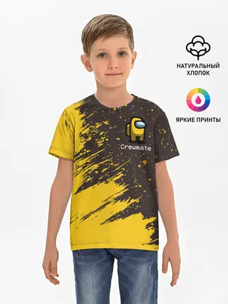 Детская базовая футболка / AMONG US / АМОНГ АС