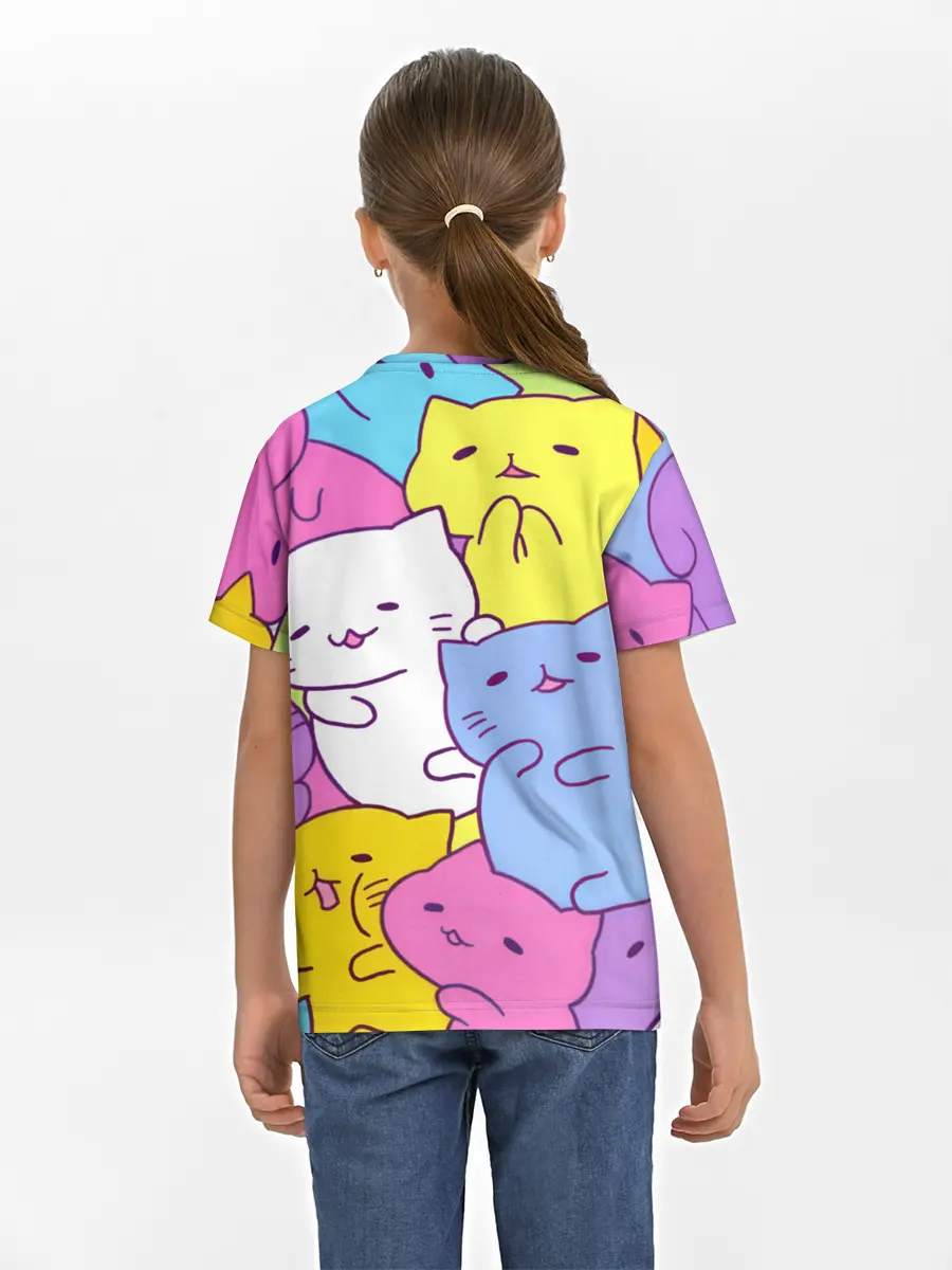 Детская базовая футболка / МИЛЫЕ КОТЯТКИ