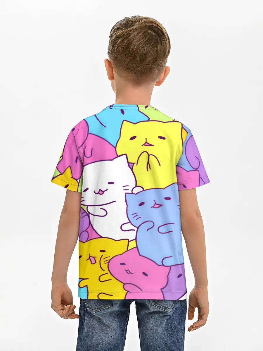Детская базовая футболка / МИЛЫЕ КОТЯТКИ