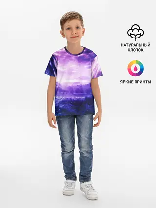 Детская базовая футболка / ФИОЛЕТОВЫЙ РАЙ