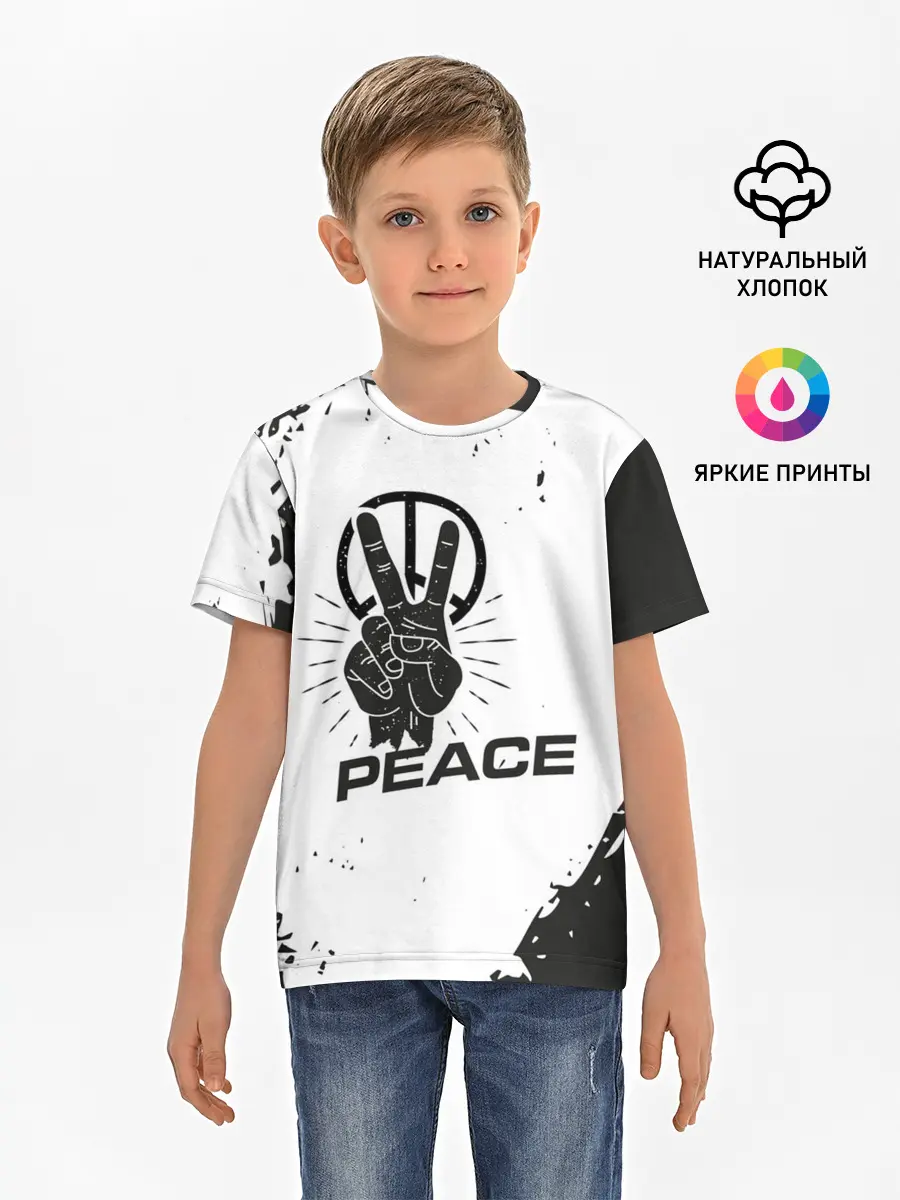 Детская базовая футболка / Peace | Мир