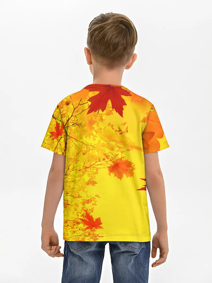 Детская базовая футболка / ОСЕННИЕ ЦВЕТА | ЗОЛОТАЯ ОСЕНЬ