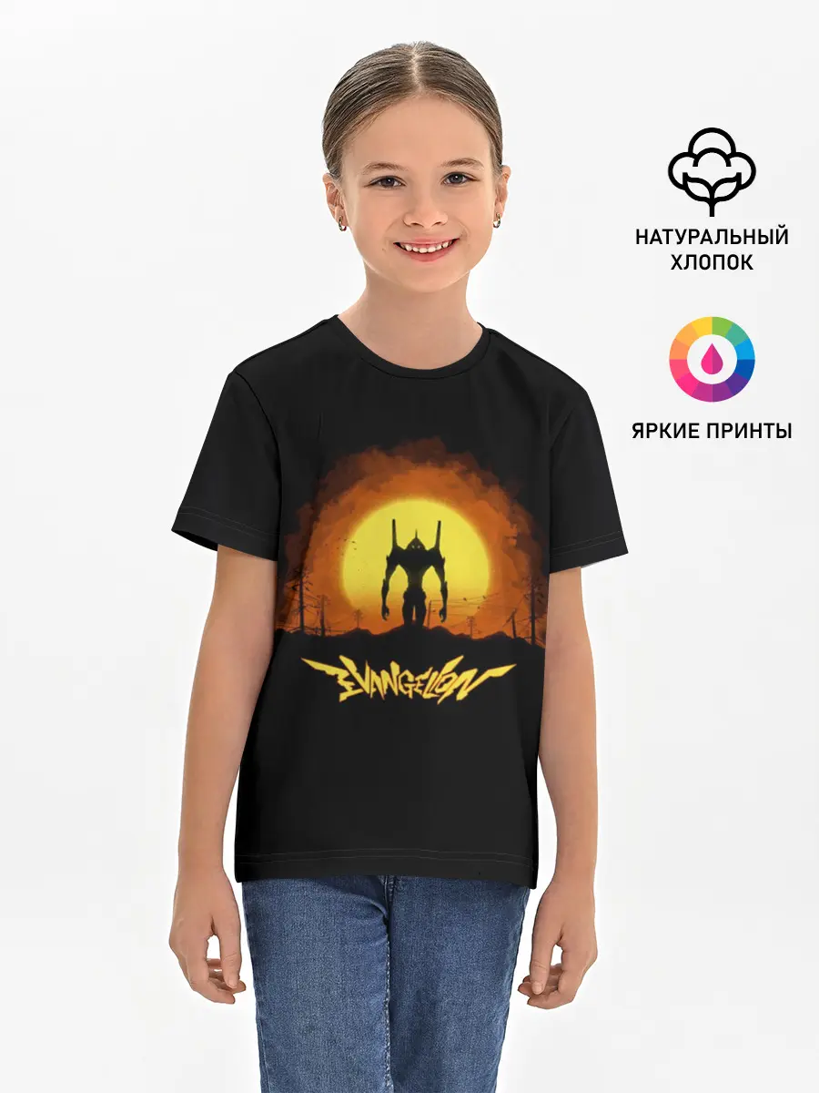Детская базовая футболка / Евангелион