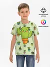Детская базовая футболка / Веселый кактус
