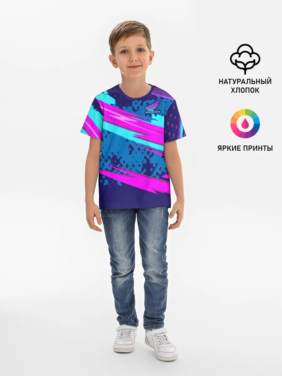 Детская базовая футболка / HONDA