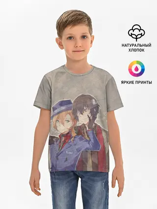 Детская базовая футболка / Дазай и чуя
