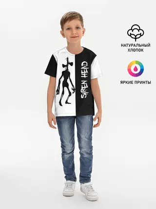 Детская базовая футболка / Сиреноголовый/Siren Head