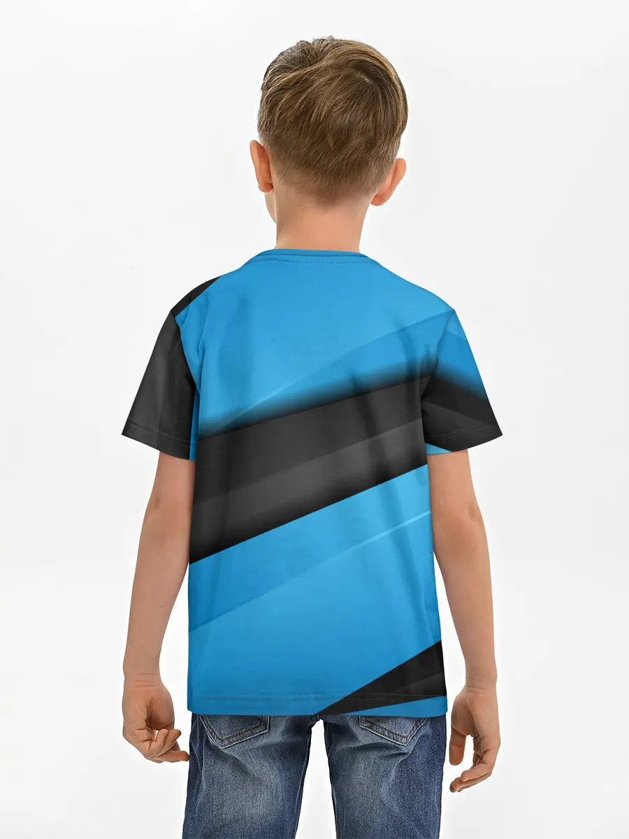 Детская базовая футболка / Blue Sport Style
