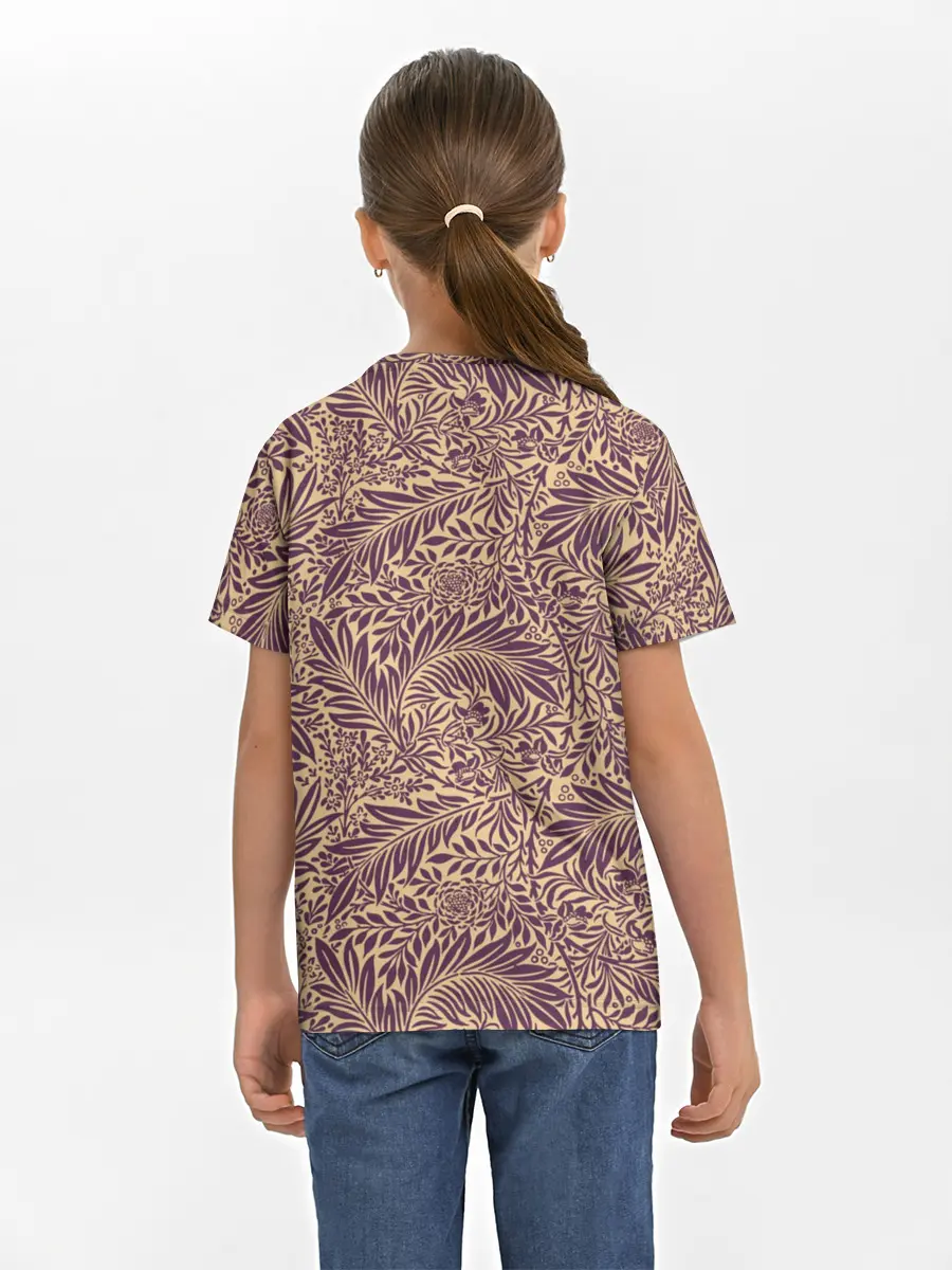 Детская базовая футболка / Фиолетовые цветы