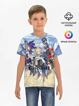 Детская базовая футболка / GENSHIN IMPACT