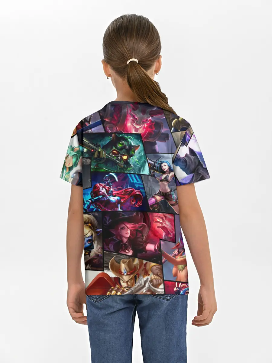 Детская базовая футболка / Лига Легенд, чемпионы