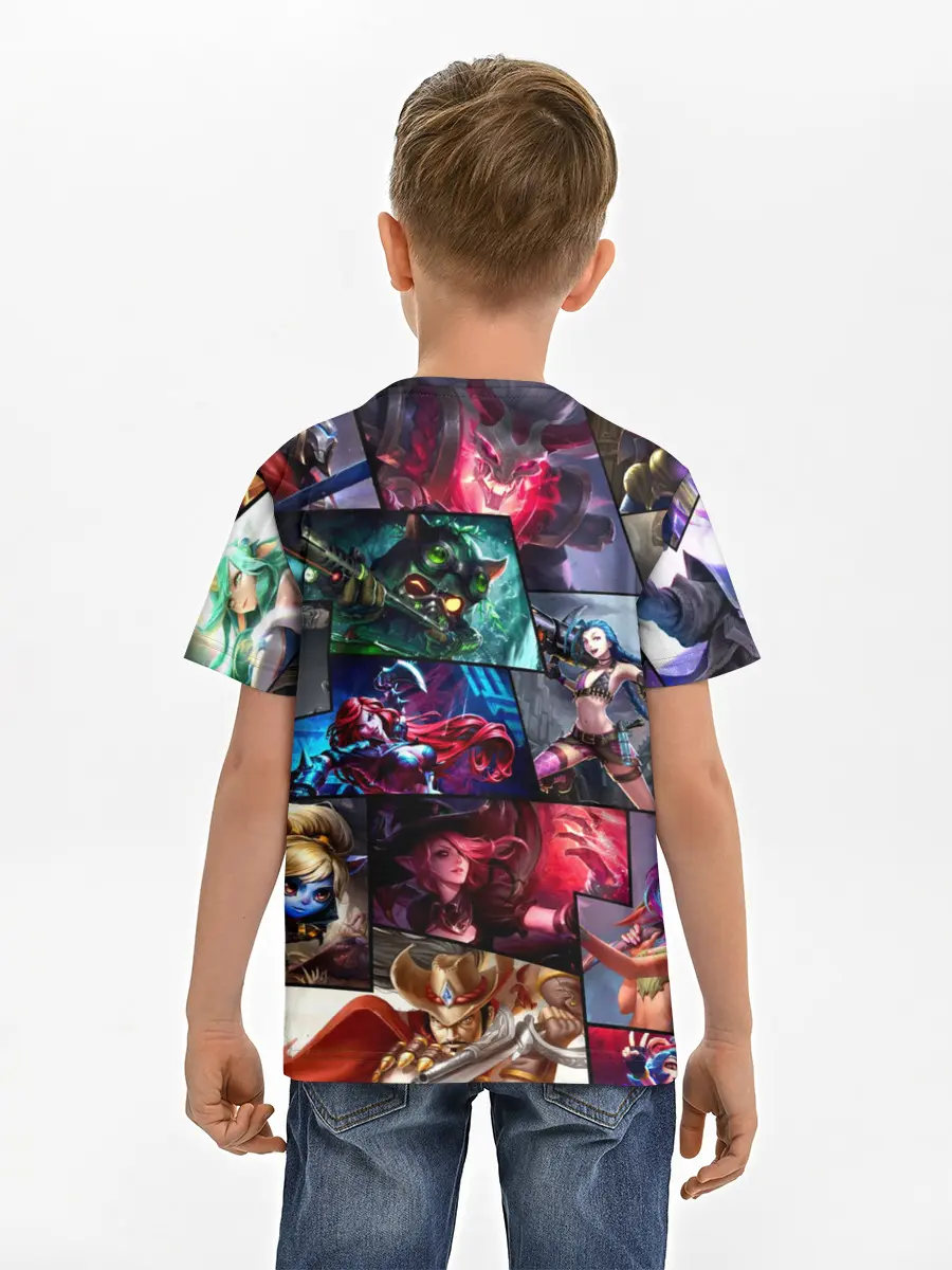 Детская базовая футболка / Лига Легенд, чемпионы