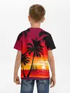 Детская базовая футболка / Гавайский закат