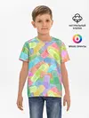 Детская базовая футболка / Цветные пластыри