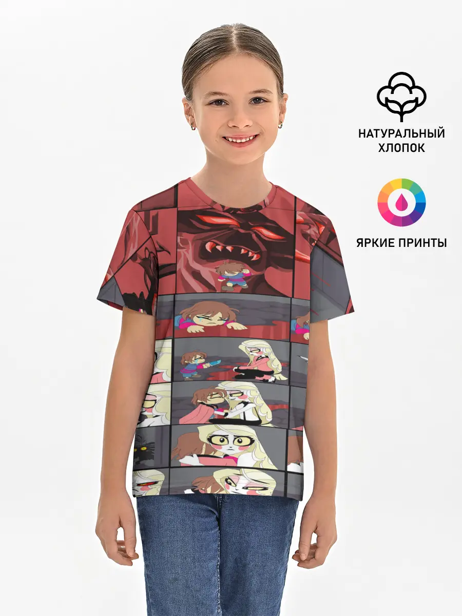 Детская базовая футболка / Отель Хазбин