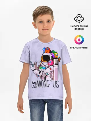 Детская базовая футболка / Among Us