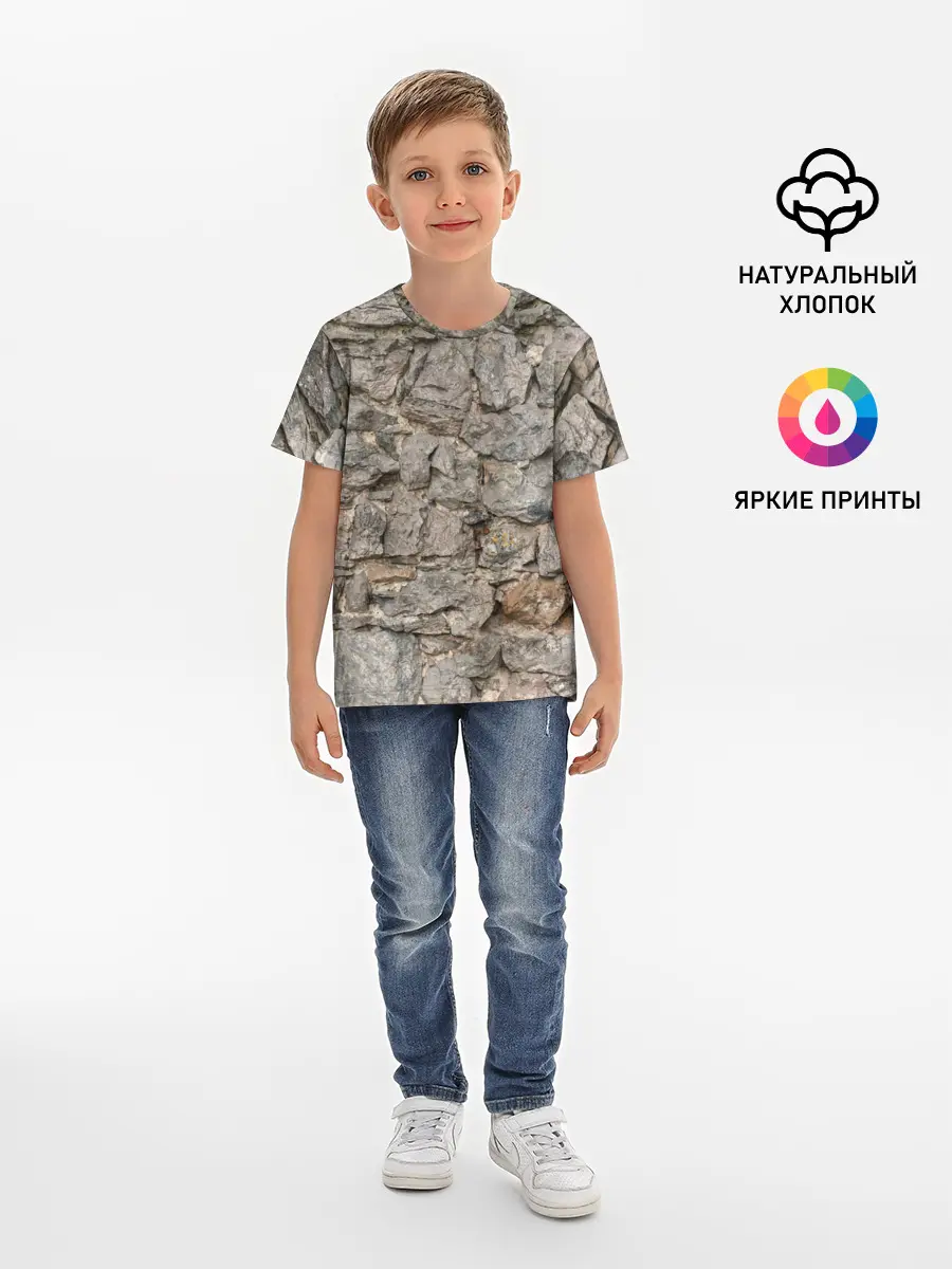 Детская базовая футболка / Сломанная стена