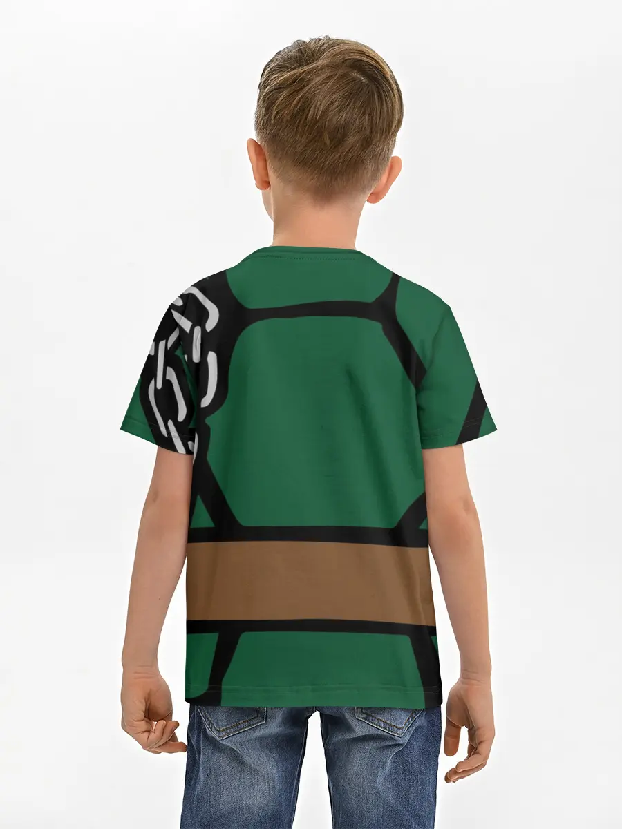 Детская базовая футболка / Микеланджело Косплей