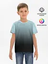 Детская базовая футболка / Black and Blue gradient