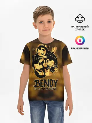 Детская базовая футболка / Bendy and the ink machine
