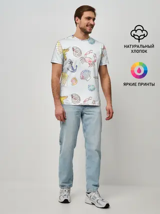 Мужская базовая футболка / морские ляльки