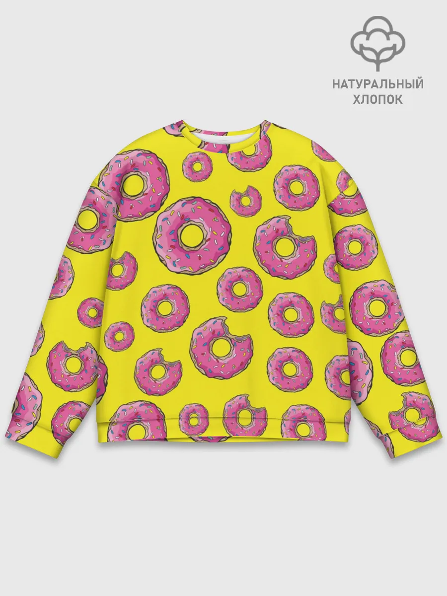 Мужской свитшот базовый / Пончики