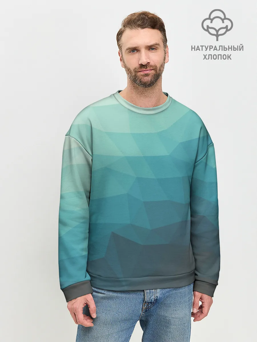 Мужской свитшот базовый / Геометрия