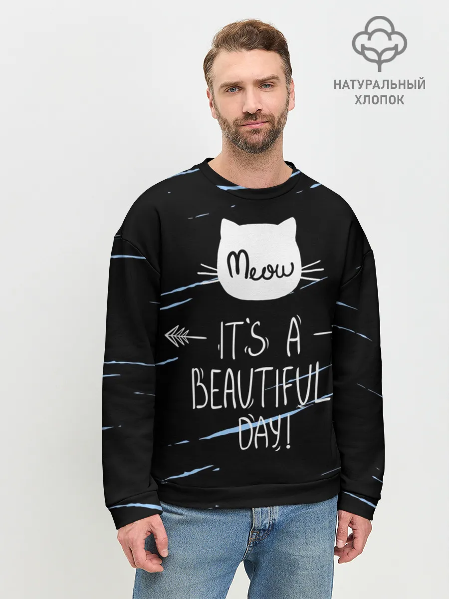 Мужской свитшот базовый / Прекрасный день