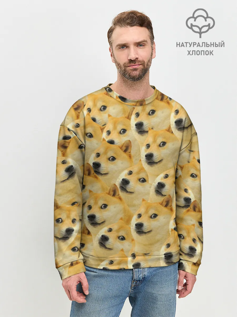 Мужской свитшот базовый / Doge