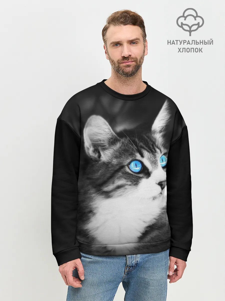 Мужской свитшот базовый / Кот