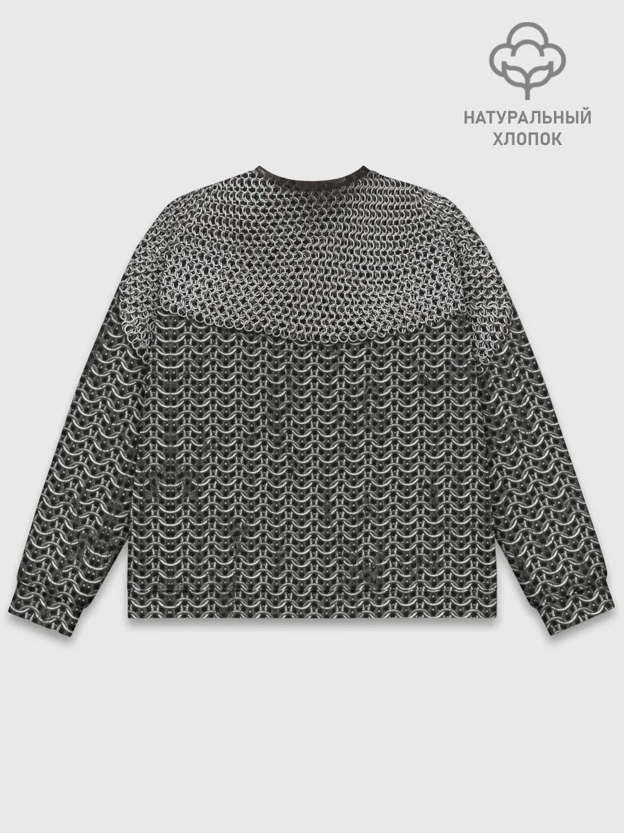 Мужской свитшот базовый / Кольчуга с горловиной