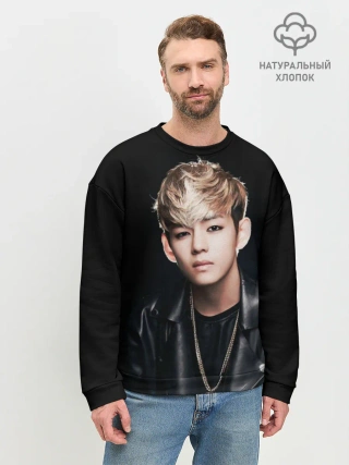 Мужской свитшот базовый / Вишня