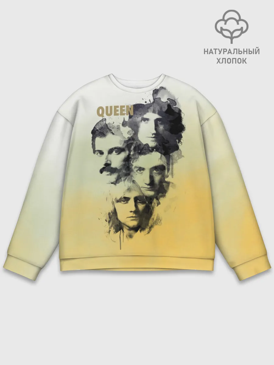 Мужской свитшот базовый / Queen группа