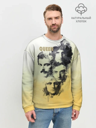 Мужской свитшот базовый / Queen группа