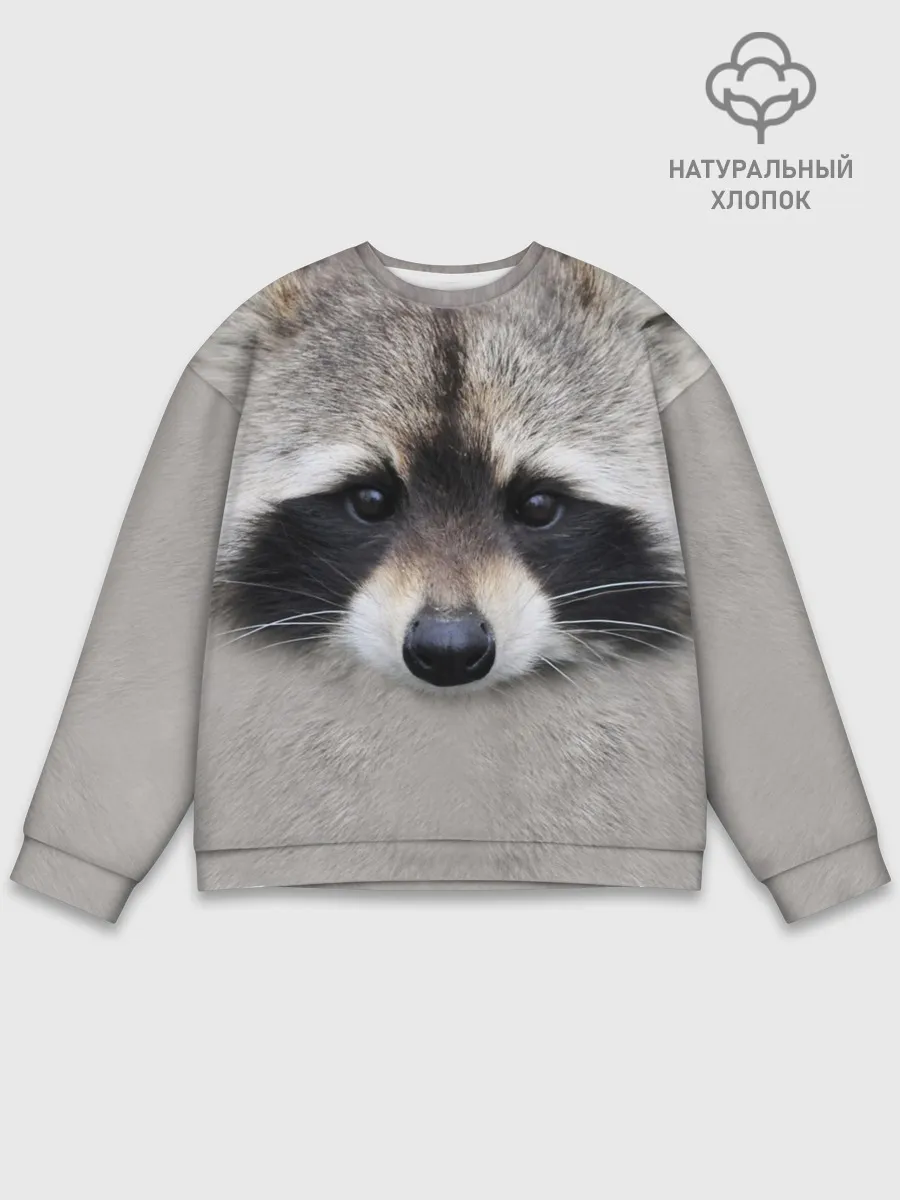Мужской свитшот базовый / Енот