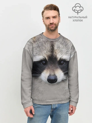 Мужской свитшот базовый / Енот