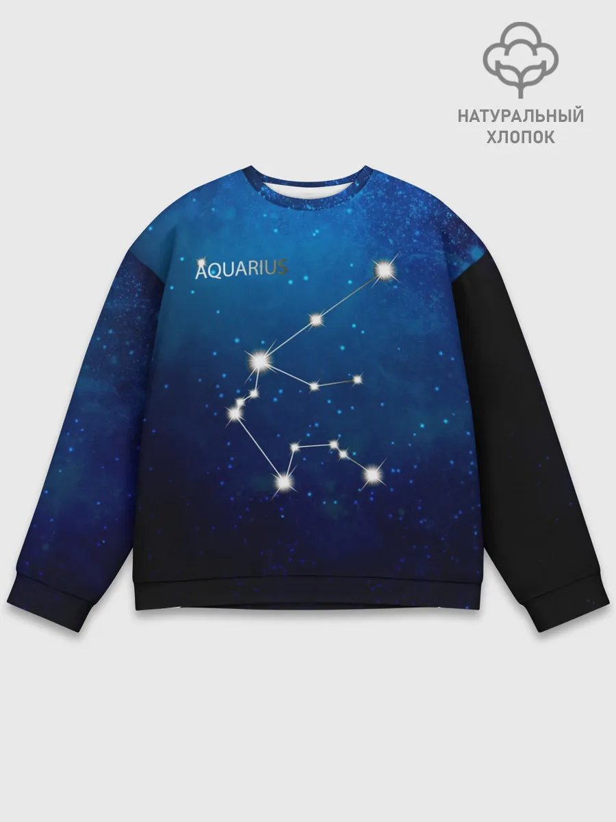 Мужской свитшот базовый / Водолей
